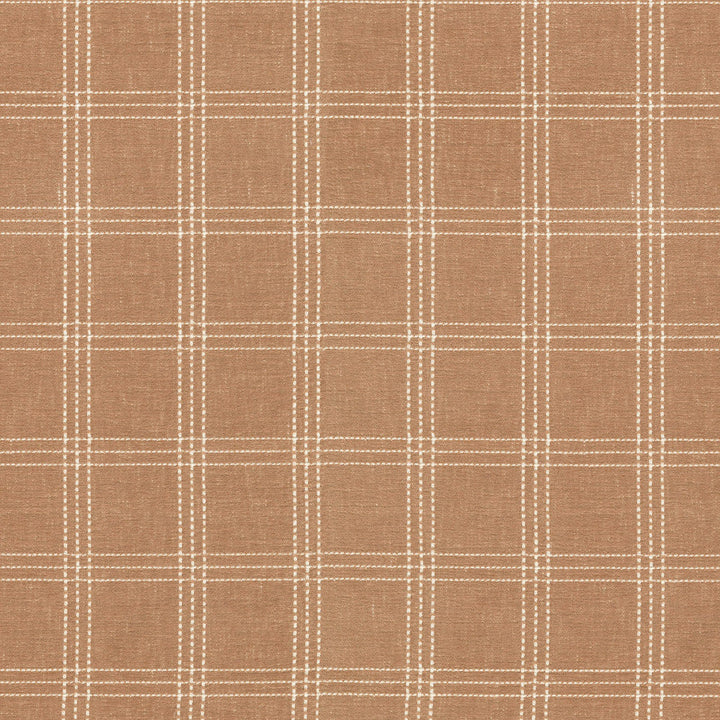 Catalina Check Clay 470615 by PKL Studio Designer Fabric - 83% polyester, 17% cotton India 51000 Horizontal: 2.25 and Vertical: 2 55 - Swanky Fabrics -