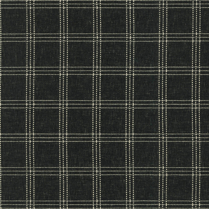 Catalina Check Onyx 470617 by PKL Studio Designer Fabric - 83% polyester, 17% cotton India 51000 Horizontal: 2.25 and Vertical: 2 55 - Swanky Fabrics -