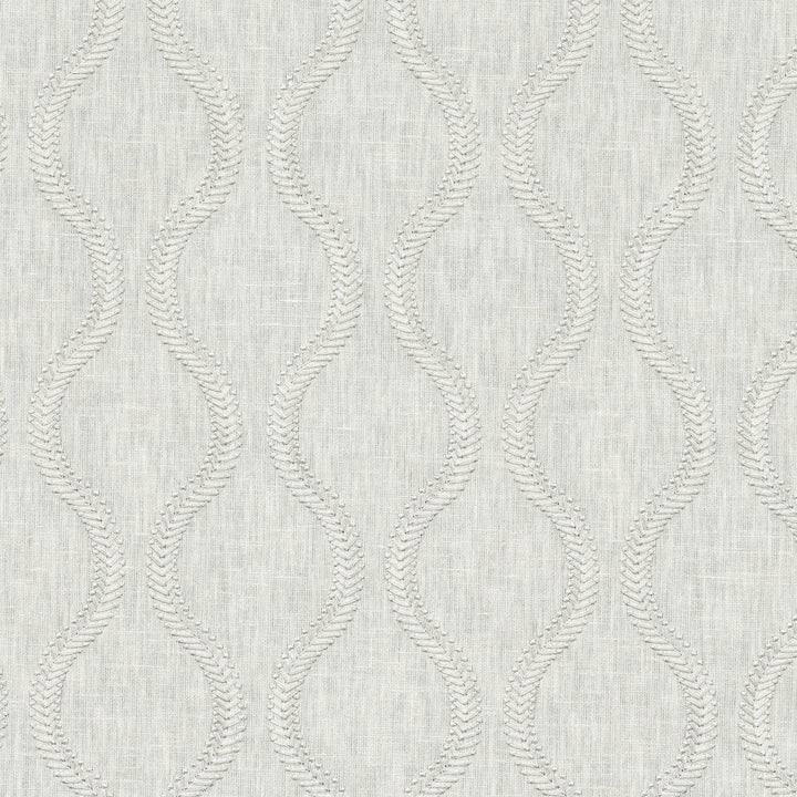 Flourish Emb Platinum 470822 by PKL Studio Designer Fabric - Base: 52% polyester, 48% cotton Emb: 100% rayon India 51000 Horizontal: 3.88 and Vertical: 4.5 55 - Swanky Fabrics -