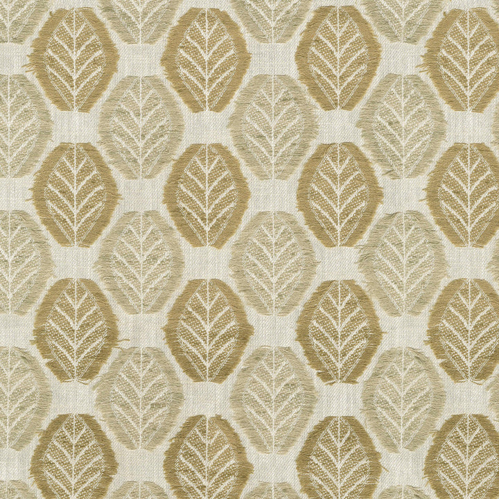 Fringe Leaf Wheat 470833 by PKL Studio Designer Fabric - 43% cotton, 57% polyester India 30000 Horizontal: 3.38 and Vertical: 3.75 55 - Swanky Fabrics -