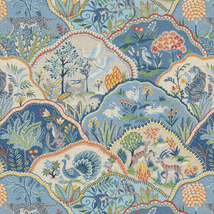 Zoologic Luna 470922 by PKL Studio Designer Fabric - 100% cotton China 24000 Horizontal: 27 and Vertical: 27 54 - Swanky Fabrics -