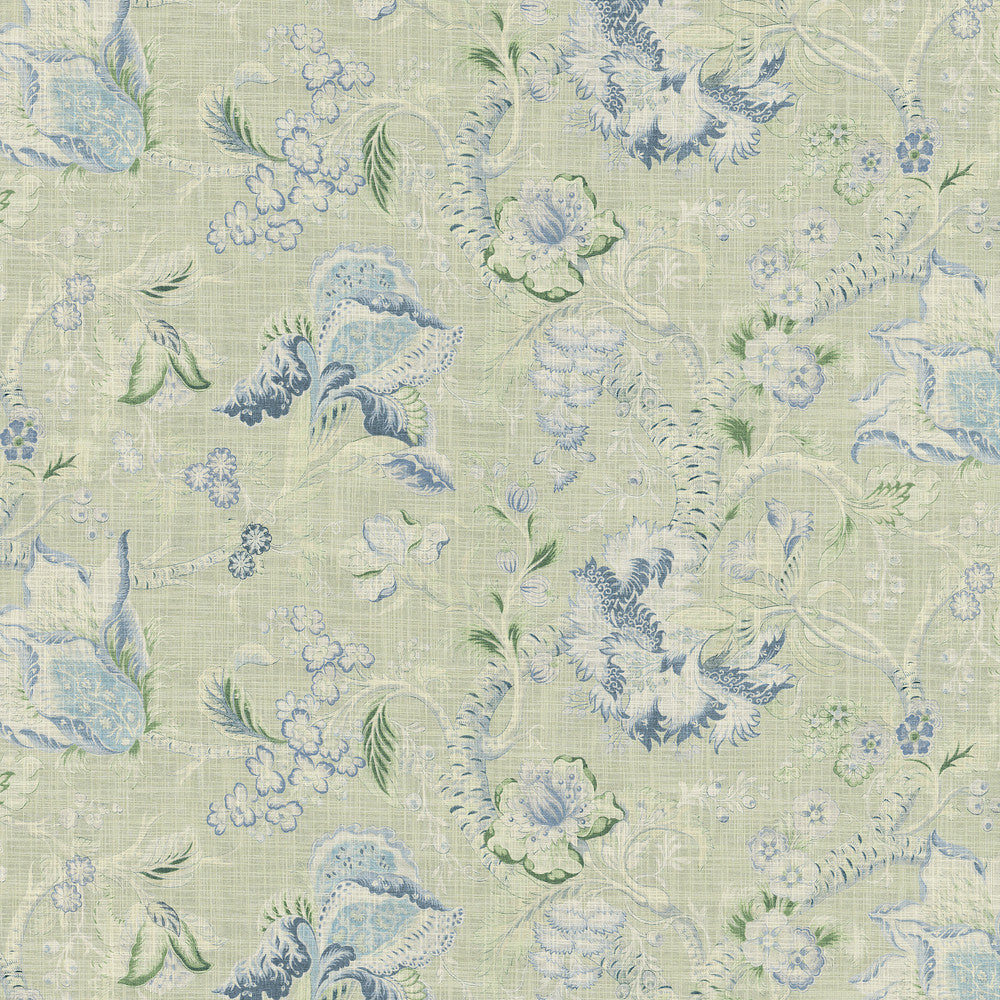 Sadie Greenery 470950 by PKL Studio Designer Fabric - 100% cotton China 21000 Horizontal: 18 and Vertical: 27 54 - Swanky Fabrics -