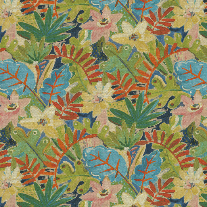 Thriving Jungle 471020 by PKL Studio Designer Fabric - 75% cotton, 25% linen Pakistan 15000 Horizontal: 13.5 and Vertical: 25.25 54 - Swanky Fabrics -