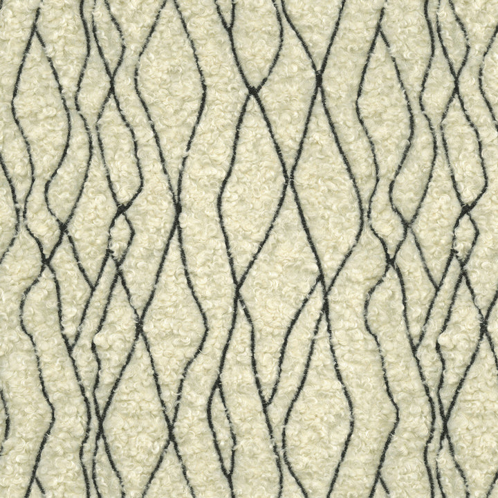 Fez Fur Emb. Onyx 471190 by P/K LIFESTYLES Designer Fabric - 100% polyester/ Back 100% acrylic TC Bonding China 51000 Horizontal: 9 and Vertical: 10.75 58  - Swanky Fabrics -