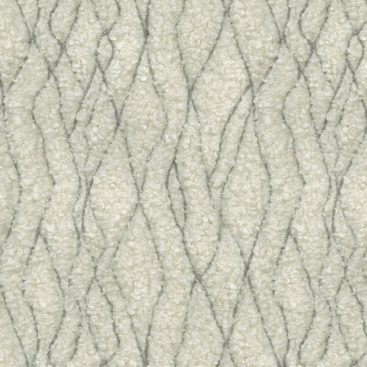Fez Fur Emb. Sterling 471191 by P/K LIFESTYLES Designer Fabric - 100% polyester/ Back 100% acrylic TC Bonding China 51000 Horizontal: 9 and Vertical: 10.75 58  - Swanky Fabrics -