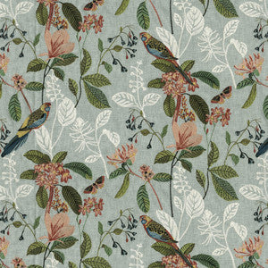 P/K Lifestyles Fabric Parakeet Emb. Tropics 471260