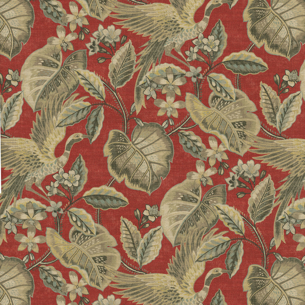 Wren Poppy 471310 by P/K LIFESTYLES Designer Fabric - 75% cotton, 25% linen Pakistan 15000 Horizontal: 13.5 and Vertical: 27 54  - Swanky Fabrics -