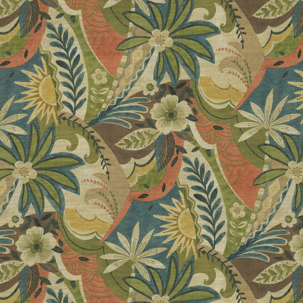 Mod Moment Sunset by PK Lifestyles Designer Fabric - 75% cotton, 25% linen Pakistan 15000 Horizontal: 13.5 and Vertical: 27 54 - Swanky Fabrics -