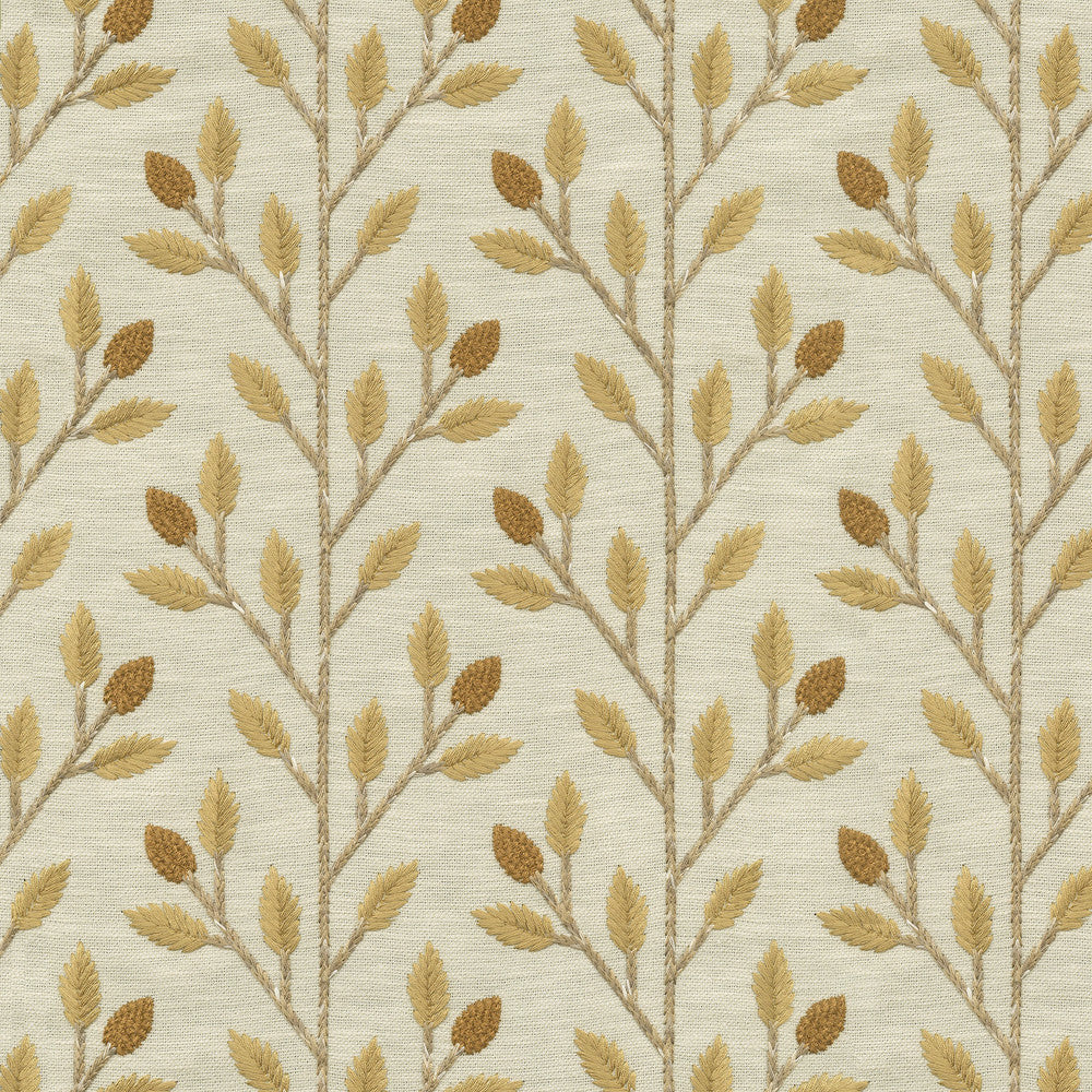 Wheat Field Emb Golden by PK Lifestyles Designer Fabric - 72% polyester, 28% cotton EMB: 100% rayon India 51000 Horizontal: 4.87 and Vertical: 4.63 56 - Swanky Fabrics -