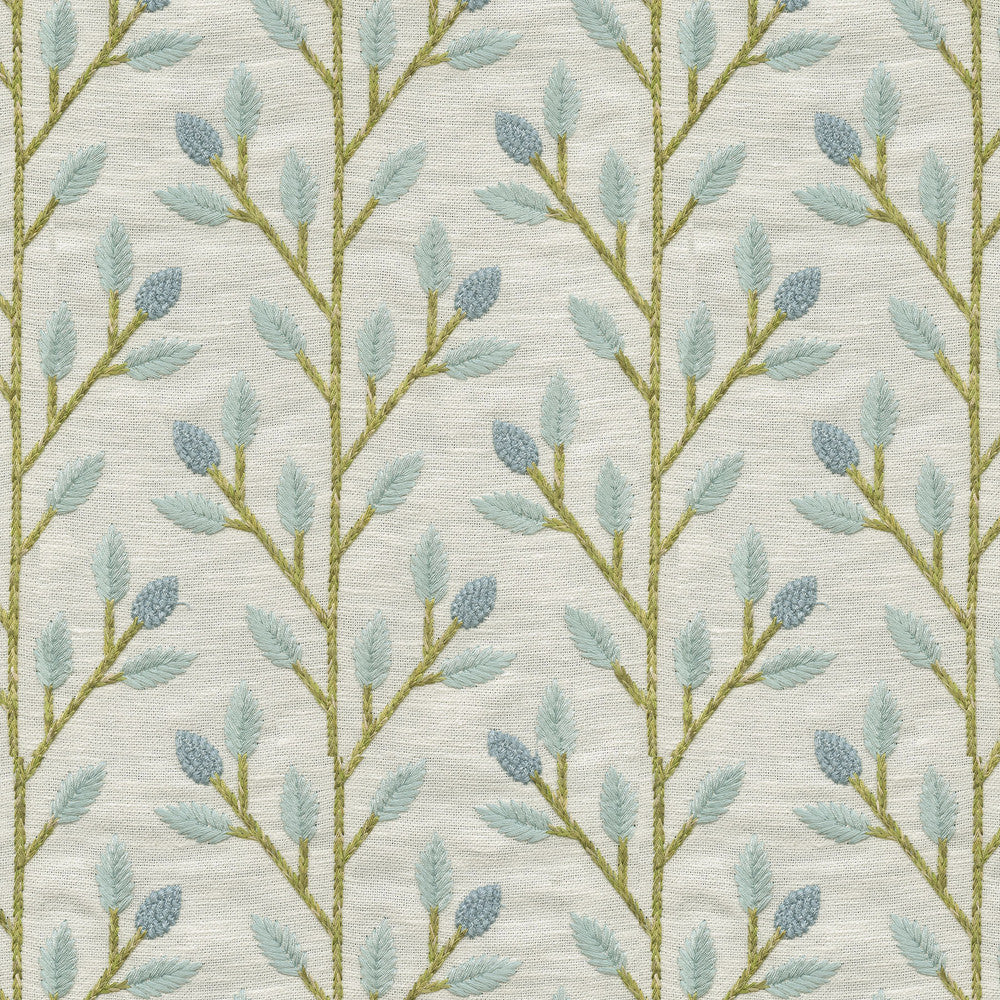Wheat Field Emb Sky by PK Lifestyles Designer Fabric - 72% polyester, 28% cotton EMB: 100% rayon India 51000 Horizontal: 4.87 and Vertical: 4.63 56 - Swanky Fabrics -