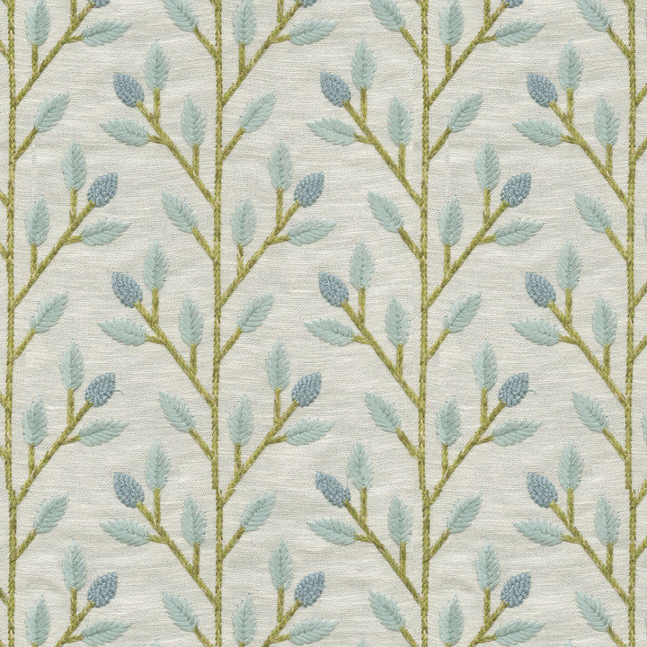 Wheat Field Emb Sky by PK Lifestyles Designer Fabric - 72% polyester, 28% cotton EMB: 100% rayon India 51000 Horizontal: 4.87 and Vertical: 4.63 56 - Swanky Fabrics -