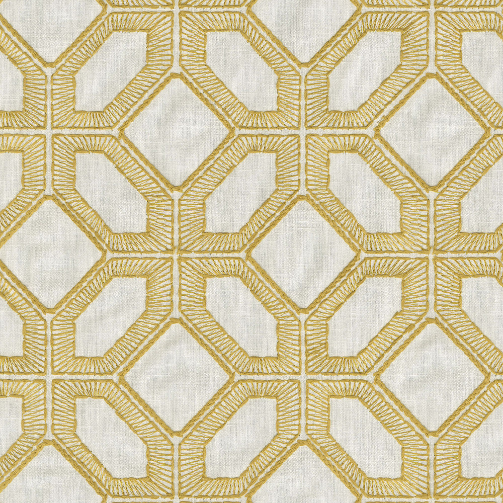 Goa Emb Gold by PK Lifestyles Designer Fabric - 52% polyester, 48% cotton EMB: 56% rayon, 44% cotton India 51000 Horizontal: 6.5 and Vertical: 6.25 54 - Swanky Fabrics -