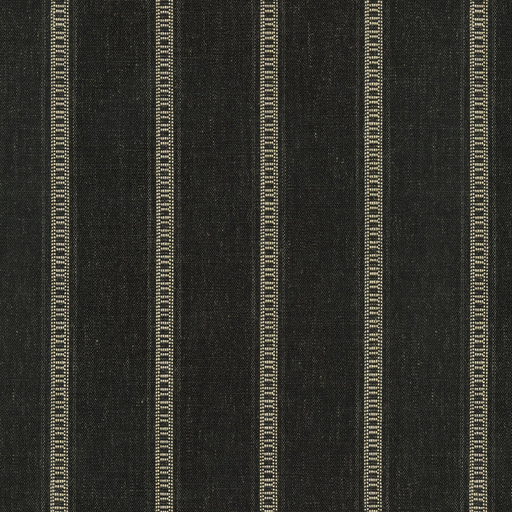 Rancho Stripe Onyx by PK Lifestyles Designer Fabric - 89% polyester, 7% cotton, 4% linen India 50000 Horizontal: 2.62 and Vertical: 0.75 56 - Swanky Fabrics -