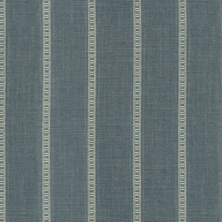 Rancho Stripe Chambray by PK Lifestyles Designer Fabric - 89% polyester, 7% cotton, 4% linen India 50000 Horizontal: 2.62 and Vertical: 0.75 56 - Swanky Fabrics -