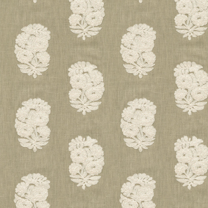 Bodhi Emb Linen by PK Lifestyles Designer Fabric - Base: 52% polyester, 48% cotton EMB: 50% cotton, 50% rayon India 29000 Horizontal: 6.75 and Vertical: 4.75 54 - Swanky Fabrics -