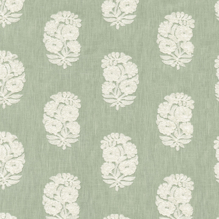 Bodhi Emb Mist by PK Lifestyles Designer Fabric - Base: 52% polyester, 48% cotton EMB: 50% cotton, 50% rayon India 29000 Horizontal: 6.75 and Vertical: 4.75 54 - Swanky Fabrics -
