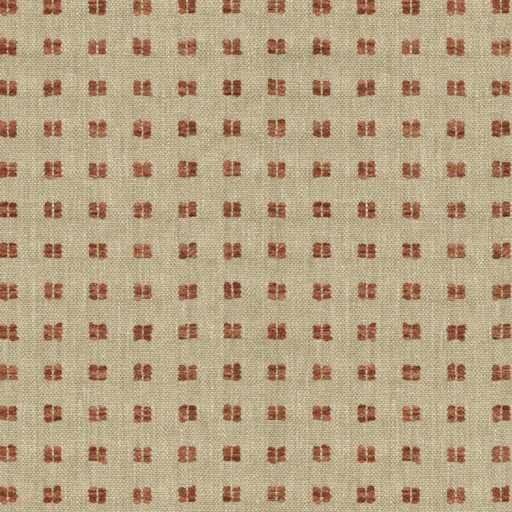 Boucle Blocks Cayenne by PK Lifestyles Designer Fabric - 59% polyester, 41% cotton India 51000 Horizontal: 1.25 and Vertical: 1 54 - Swanky Fabrics -