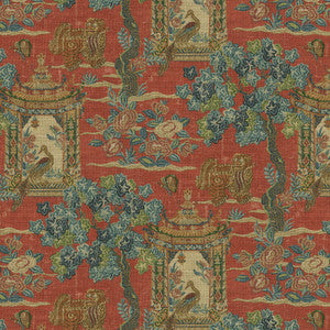 PK Lifestyles Fabric Utopian Garden Persimmon