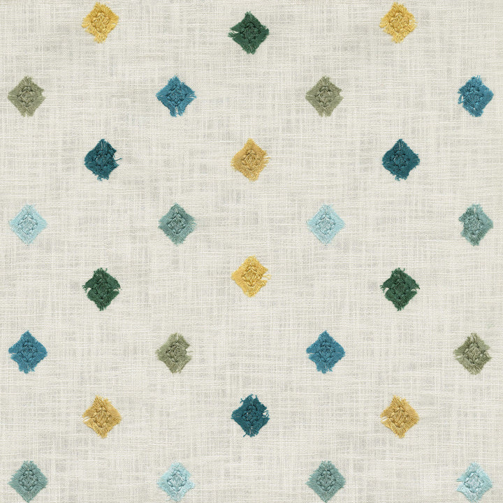 Gemstone Emb Aegean by PK Lifestyles Designer Fabric - 100% cotton EMB: 100% rayon India 51000 Horizontal: 8.75 and Vertical: 15.25 54 - Swanky Fabrics -