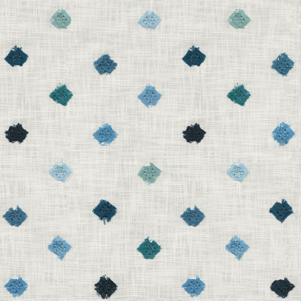 Gemstone Emb Blue by PK Lifestyles Designer Fabric - 100% cotton EMB: 100% rayon India 51000 Horizontal: 8.75 and Vertical: 15.25 54 - Swanky Fabrics -