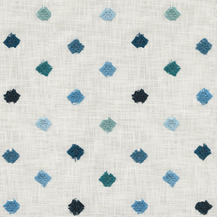 Gemstone Emb Blue by PK Lifestyles Designer Fabric - 100% cotton EMB: 100% rayon India 51000 Horizontal: 8.75 and Vertical: 15.25 54 - Swanky Fabrics -