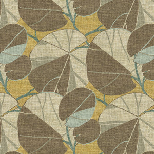 PK Lifestyles Fabric Leafy Place Jonquil