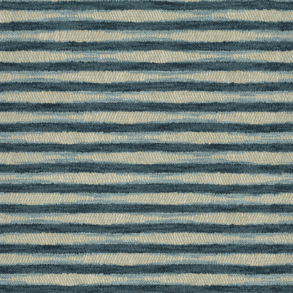 Ebb & Flow Stripe Indigo by PK Lifestyles Designer Fabric - 78% polyester, 22% cotton India 51000 Horizontal: 6.88 and Vertical: 7.37 54 - Swanky Fabrics -