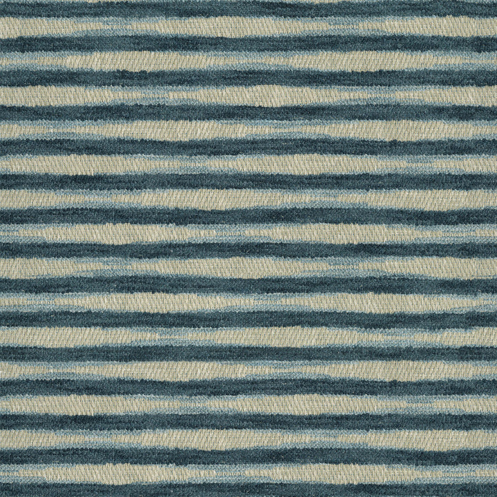 Ebb & Flow Stripe Indigo by PK Lifestyles Designer Fabric - 78% polyester, 22% cotton India 51000 Horizontal: 6.88 and Vertical: 7.37 54 - Swanky Fabrics -