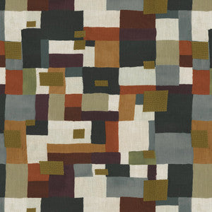 PK Lifestyles Fabric On The Square Emb Woodlands