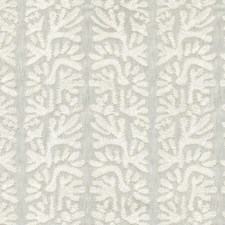 Coral Emb Coconut by PK Lifestyles Designer Fabric - Base: 52% polyester, 48% cotton EMB: 100% cotton India 51000 Horizontal: 7.88 and Vertical: 6.25 53 - Swanky Fabrics -