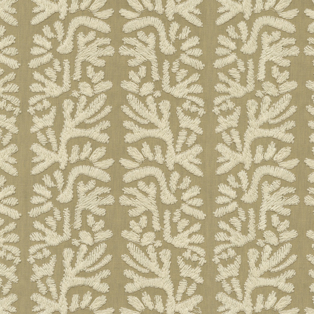 Coral Emb Linen by PK Lifestyles Designer Fabric - Base: 52% polyester, 48% cotton EMB: 100% cotton India 51000 Horizontal: 7.88 and Vertical: 6.25 53 - Swanky Fabrics -