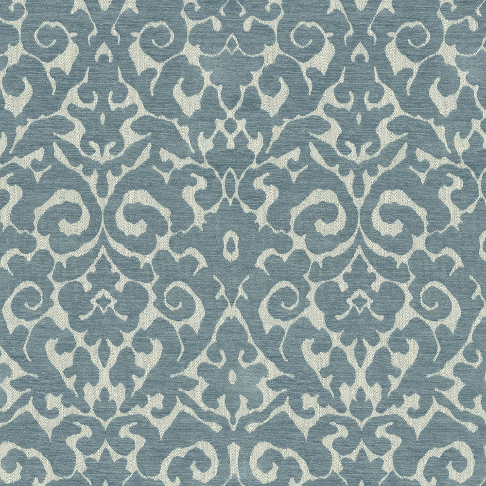 Verona Damask Chambray by PK Lifestyles Designer Fabric - 100% polyester India 51000 Horizontal: 14 and Vertical: 27.5 56 - Swanky Fabrics -