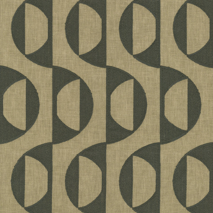 Calder Emb Teak 472121 by PK Lifestyles Designer Fabric Expressionist VI Base: 50% Polyester, 50% Cotton EMB: 100% Viscose India 51000 H: 3.25, V: 9 54 - Swanky Fabrics -
