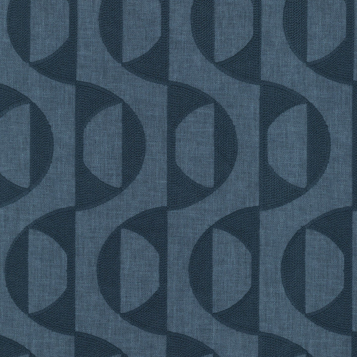 Calder Emb Indigo 472122 by PK Lifestyles Designer Fabric Expressionist VI Base: 50% Polyester, 50% Cotton EMB: 100% Viscose India 51000 H: 3.25, V: 9 54 - Swanky Fabrics -