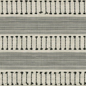 PK Lifestyles Fabric Fringe Stripe Emb Newsprint 472220