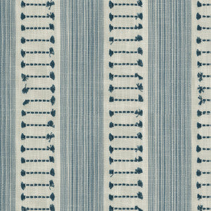 PK Lifestyles Fabric Fringe Stripe Emb Baltic 472222