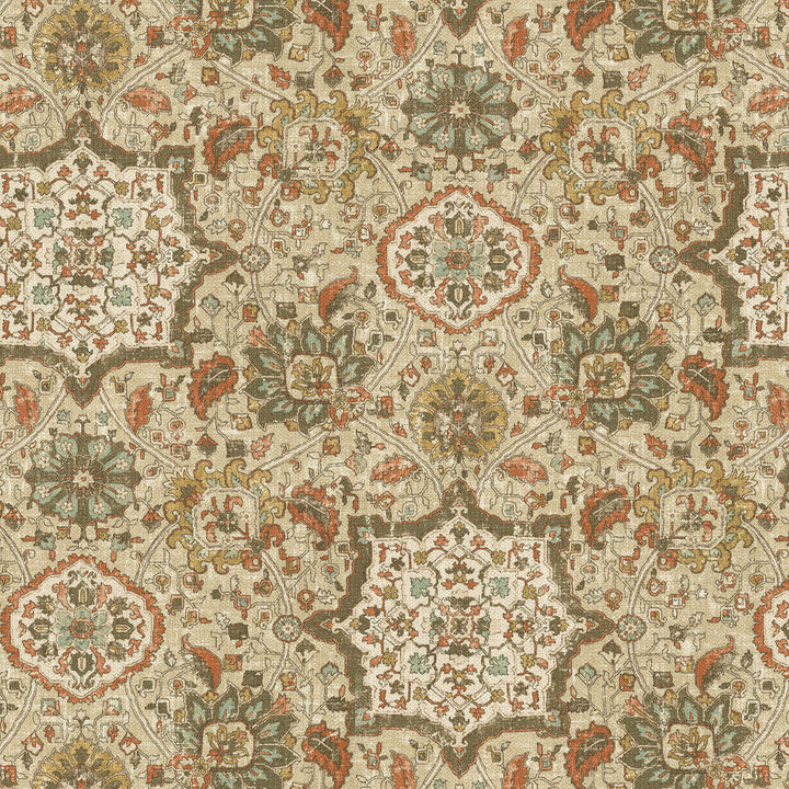 Divine Details Toast 472331 by PK Lifestyles Designer Fabric History Retold VIII 91% Polyester, 9% Linen China 45000 H: 13.5, V: 27 54 - Swanky Fabrics -