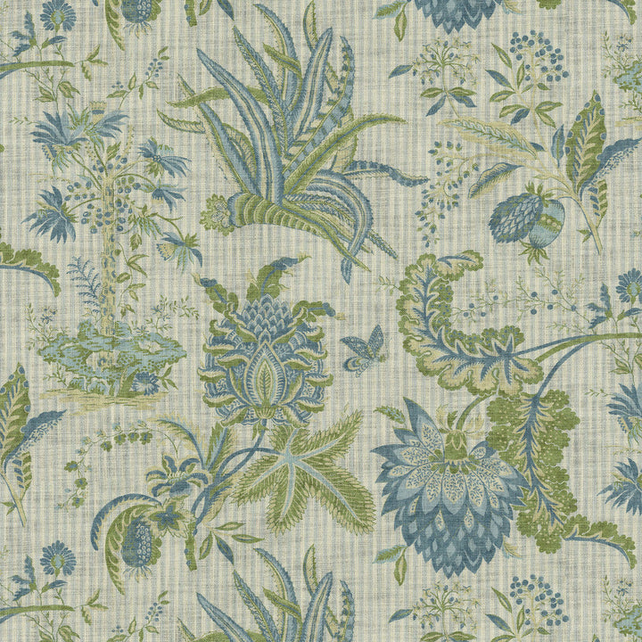 Storied Past Aquatic 472601 by PK Lifestyles Designer Fabric Cultural Exchange IX 100% Cotton Pakistan 51000 H: 27, V: 25.25 54 - Swanky Fabrics -