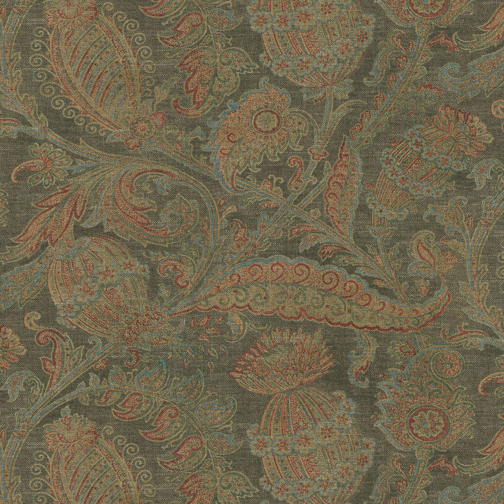 Loggia Notte 472630 by PK Lifestyles Designer Fabric History Retold VIII 555 Linen, 45% Rayon Pakistan 50000 H: 27, V: 25.25 54 - Swanky Fabrics -