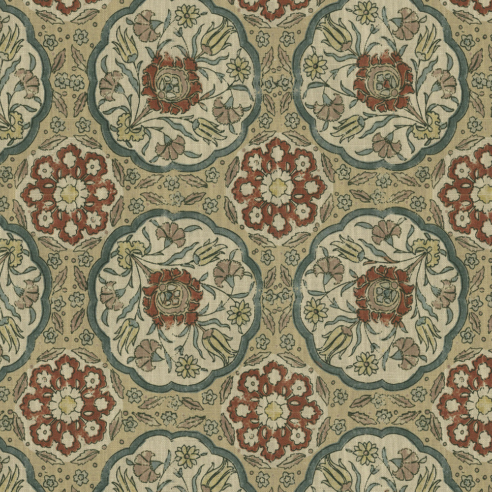 Worlds Away Vintage 472670 by PK Lifestyles Designer Fabric Cultural Exchange IX 75% Cotton, 25% Linen Pakistan 15000 H: 27, V: 25.25 54 - Swanky Fabrics -