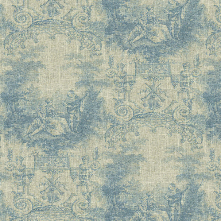 A Sweet Life Chambray 472680 by PK Lifestyles Designer Fabric History Retold VIII 555 Linen, 45% Rayon Pakistan 50000 H: 13.5, V: 25.25 54 - Swanky Fabrics -