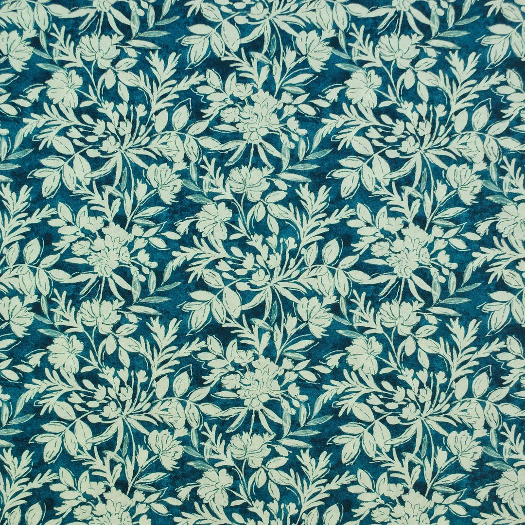 Ease Indigo 472873 by PKL Studio Designer Fabric - 100% Cotton India 11000 Horizontal: 13.500" and Vertical: 12.600" 54 - Swanky Fabrics -
