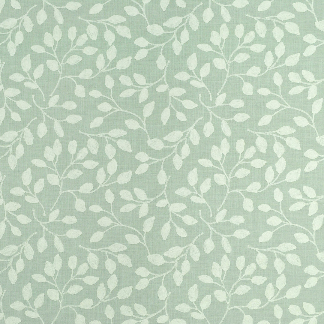 Jayden Vine Emb Mist 473101 by PKL Studio Designer Fabric - Base:52% Cotton 48% Polyester Embroid:60% Polyester 25% Cotton 15% Linen India 51000 Horizontal: 13.250" and Vertical: 9.125" 53 - Swanky Fabrics -