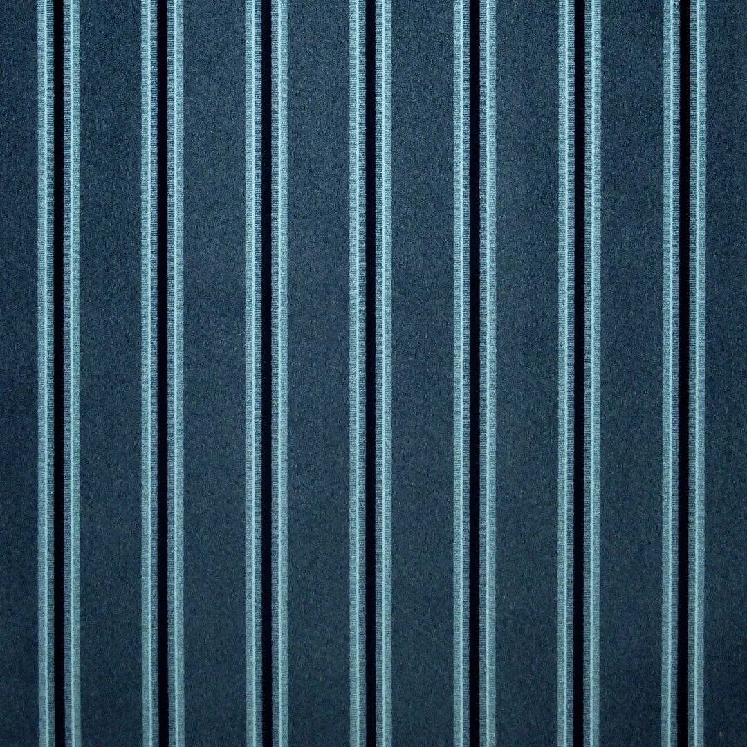 Velveteen Stripe Indigo 480831 by PKL Studio Designer Fabric - 100% Polyester India 51000 Horizontal: 1.750" and Vertical: .000" 54 - Swanky Fabrics -