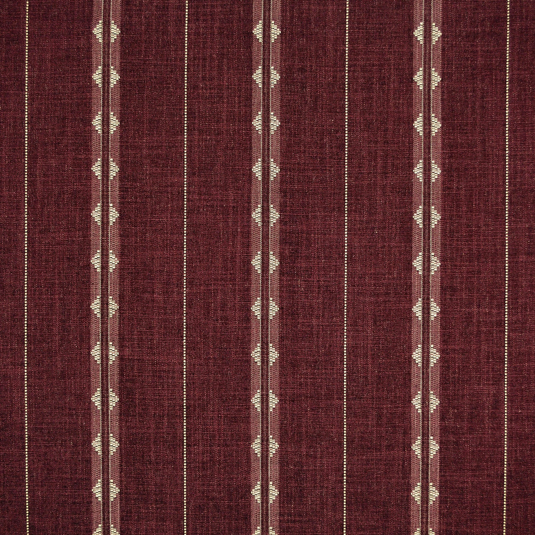 Westward Stripe Raisin 480931 by PKL Studio Designer Fabric - 89% Polyester 7% Cotton 4% Linen India 51000 Horizontal: 8.000" and Vertical: 2.000" 55 - Swanky Fabrics -