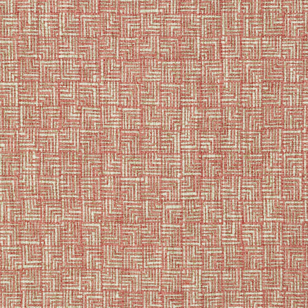 Tessera Coral 481164 by PKL Studio Designer Fabric - 100% Polyester Back:100% Acrylic China 51000 Horizontal: .800" and Vertical: .800" 54 - Swanky Fabrics -