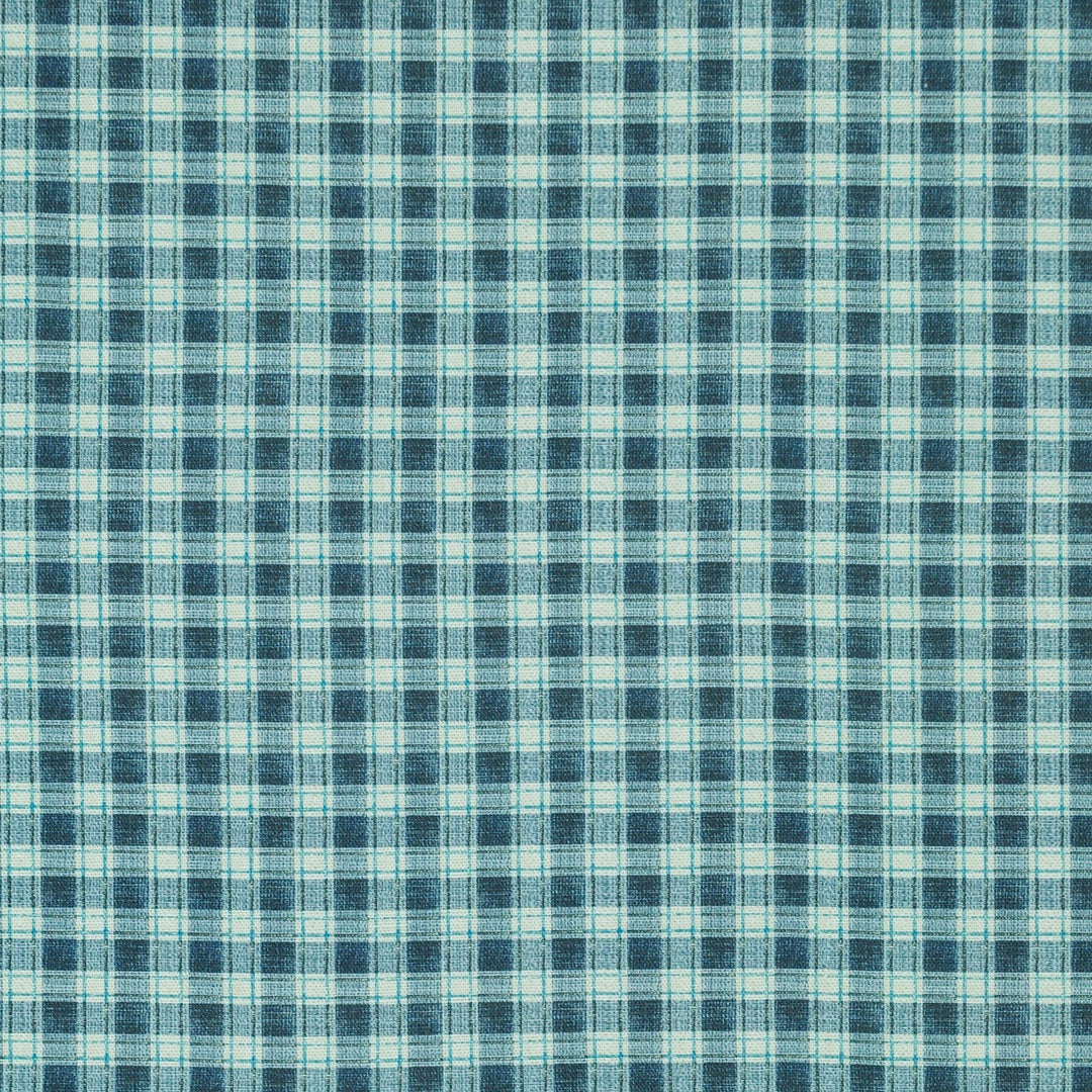 Le Cheque Dusty Indigo 481180 by PKL Studio Designer Fabric - 100% Cotton Pakistan 51000 Horizontal: 1.600" and Vertical: 1.400" 54 - Swanky Fabrics -