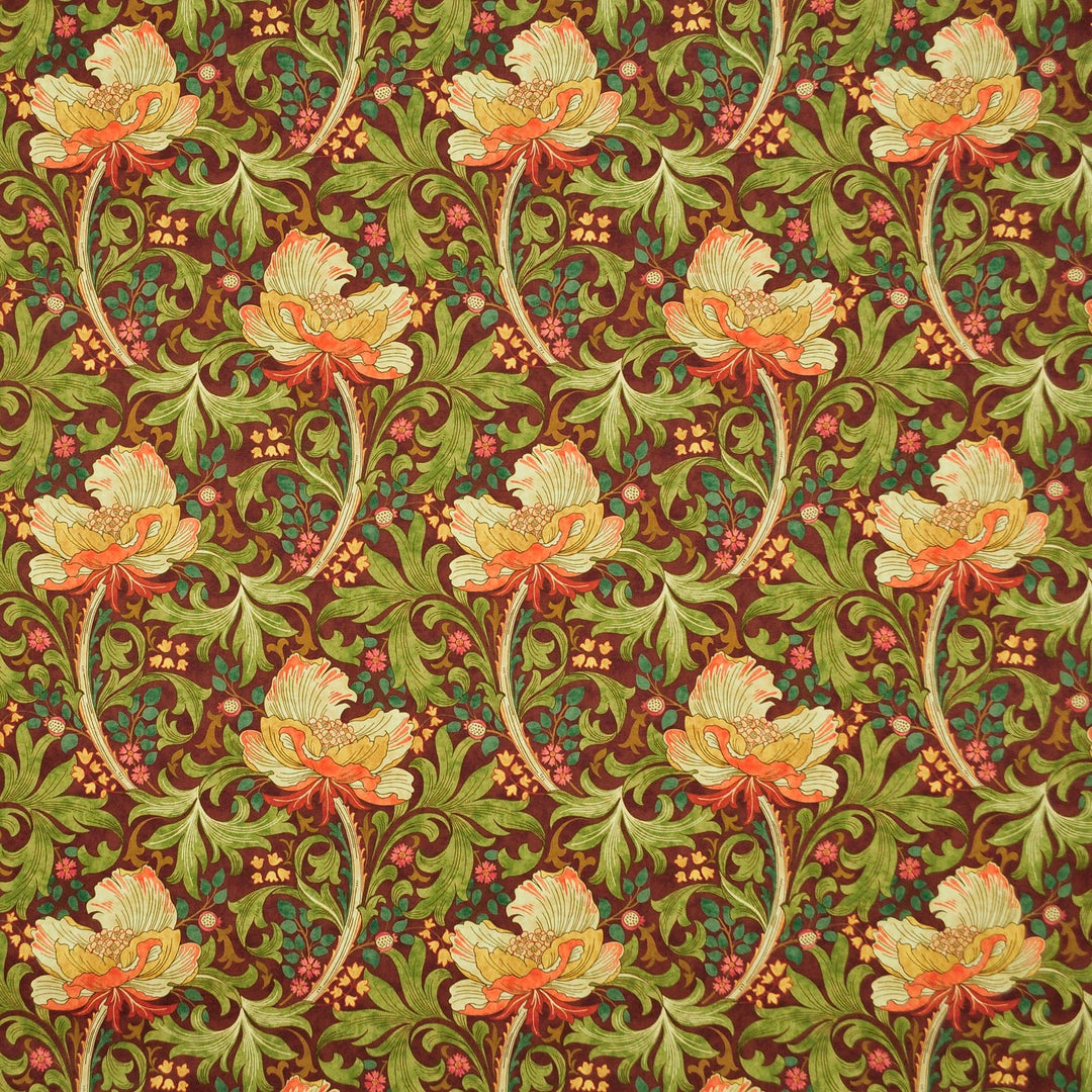 Floral Fete Raisin 481211 by PKL Studio Designer Fabric - 100% Cotton Peru 20000 Horizontal: 13.500" and Vertical: 13.500" 55 - Swanky Fabrics -