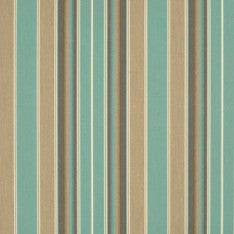4868 Kiawah Spa by Sunbrella Designer Fabric Awning Fabrics > SunbrellaÂ® Stripes 100% Acrylic USA or Imported 14.9" 46" - Swanky Fabrics -