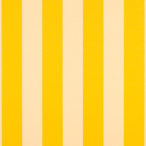 5702 Beaufort Yellow / White 6 Bar by Sunbrella Designer Fabric Sunbrella Awning Stripes 100% SunbrellaÂ® Acrylic USA or Imported 10-Year Horizontal: and Vertical: 46 in. - Swanky Fabrics -